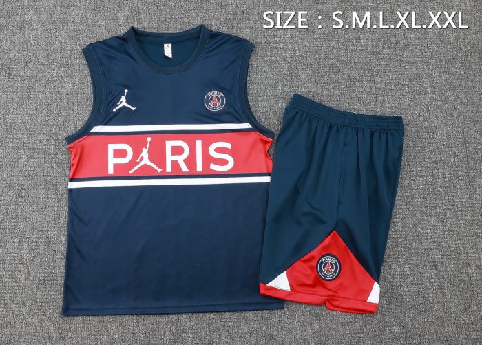 Paris Saint-Germain 23/24 Jordan Blue Vest - 图片 2
