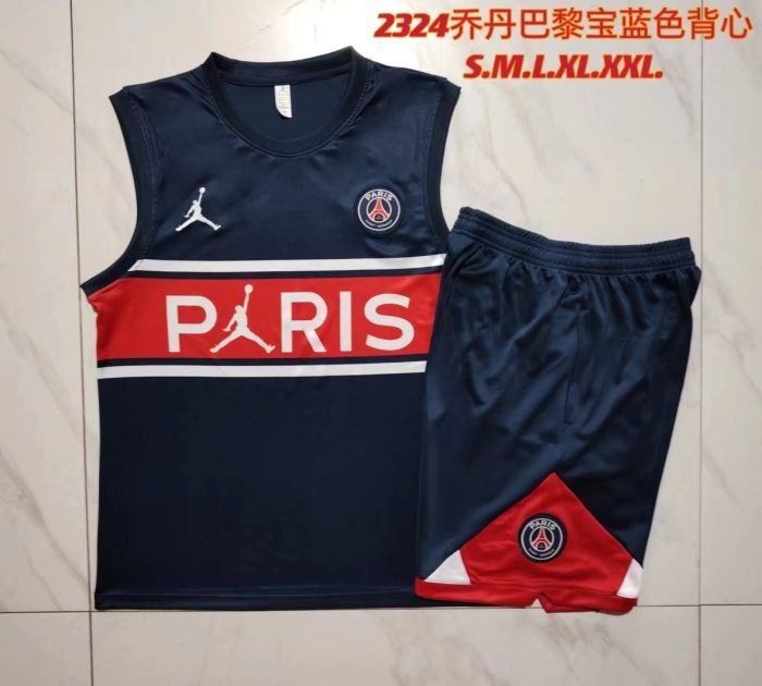 Paris Saint-Germain 23/24 Jordan Blue Vest - 图片 9