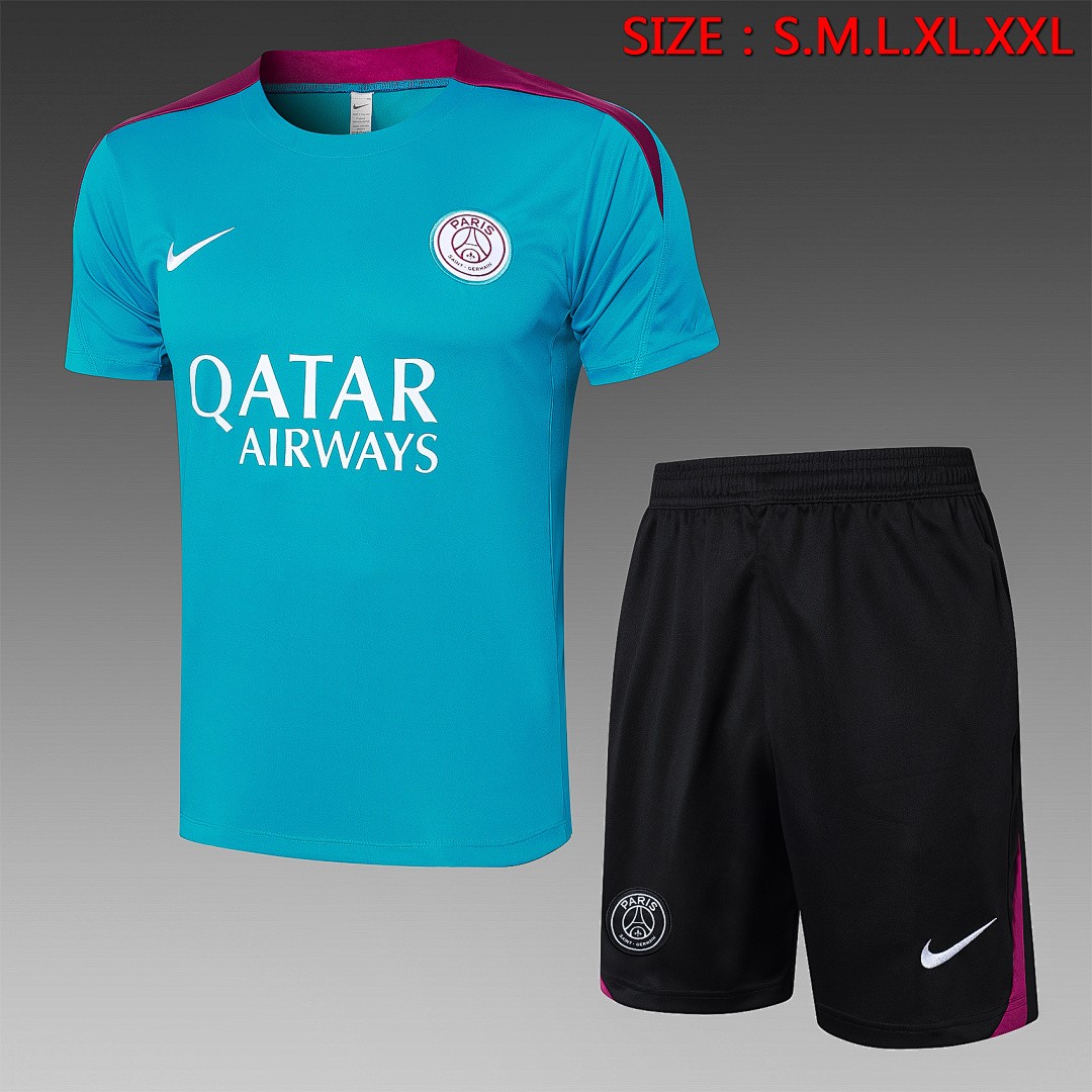 Paris Saint-Germain 24-25 Light Blue Short Sleeve Training Shirt