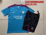 Paris Saint-Germain 24-25 Light Blue Short Sleeve Training Shirt - 图片 9