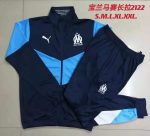 Olympique de Marseille 21-22 Long Sleeve Training Suit Blue - 图片 9