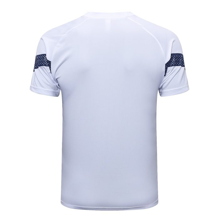 Olympique de Marseille 22-23 White Short Sleeve Training Set with 5-Inch Shorts - 图片 8