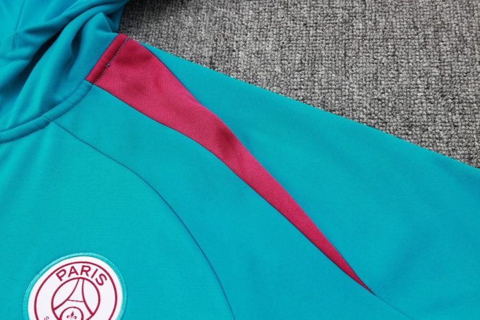 PSG 24-25 Half-Zip Hoodie Paris Blue - 图片 6