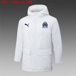 Olympique de Marseille 24-25 Cotton Jacket White (Black Badge)