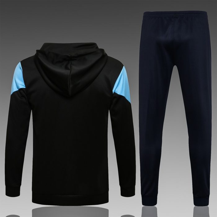 Olympique de Marseille 21/22 Long Zip Jacket Black - 图片 2