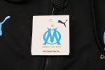 Olympique de Marseille 21/22 Long Zip Jacket Black - 图片 4