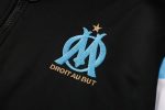 Olympique de Marseille 21/22 Long Zip Jacket Black - 图片 7