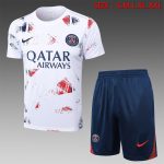 PSG 24-25 White Splatter Short Sleeve Training Shirt