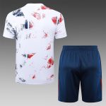 PSG 24-25 White Splatter Short Sleeve Training Shirt - 图片 2