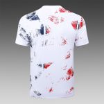 PSG 24-25 White Splatter Short Sleeve Training Shirt - 图片 3