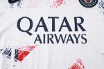 PSG 24-25 White Splatter Short Sleeve Training Shirt - 图片 7