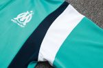 Olympique de Marseille 23-24 Long Sleeve Training Jersey Lake Blue with White and Royal Blue Shoulder - 图片 5