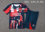 Paris Saint-Germain 24-25 Short Sleeve Training Shirt Blue Splatter - 图片 2