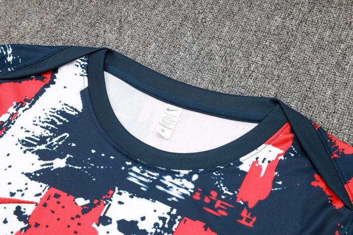 Paris Saint-Germain 24-25 Short Sleeve Training Shirt Blue Splatter - 图片 6