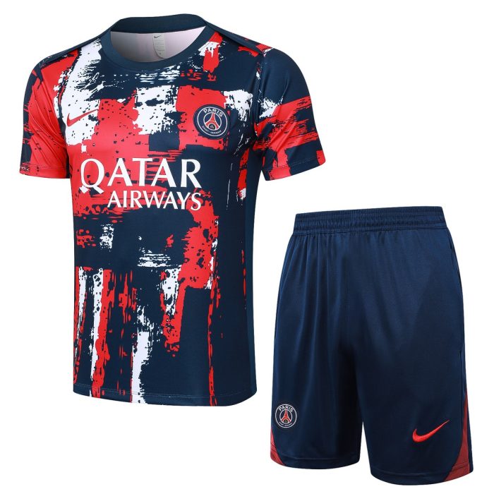 Paris Saint-Germain 24-25 Short Sleeve Training Shirt Blue Splatter - 图片 8