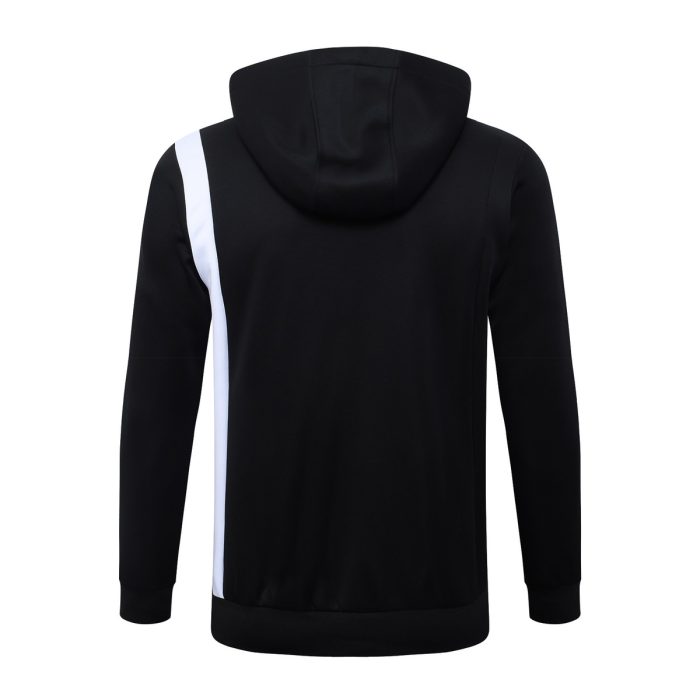 Paris PSG 2025/26 Black Long Zip Jacket with Hood - 图片 8