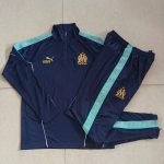 Olympique de Marseille Children's Half-Zip Jacket - Blue - 图片 4