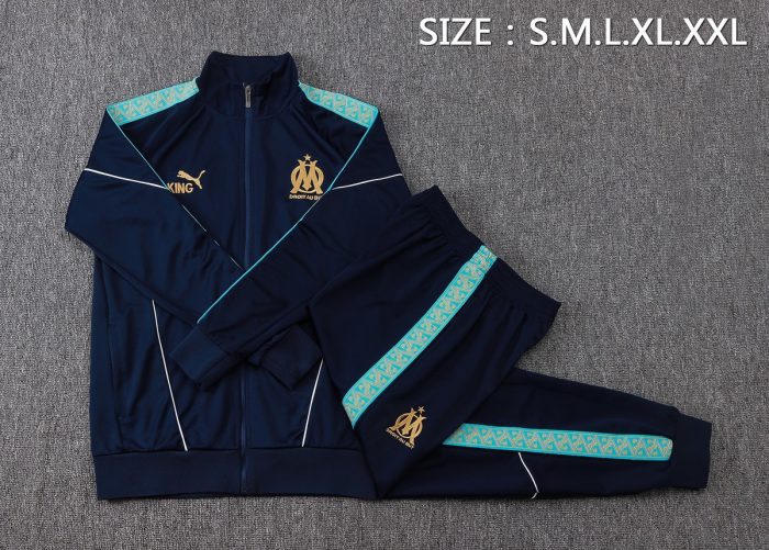 Olympique de Marseille Children's Training Suit - Blue - 图片 2