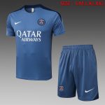 Paris Saint-Germain Light Gray Short Sleeve Training Shirt