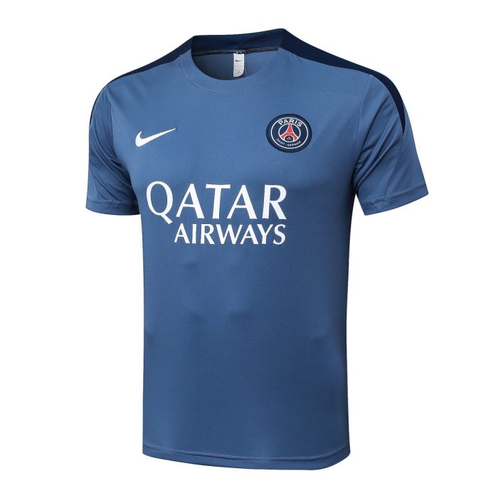 Paris Saint-Germain Light Gray Short Sleeve Training Shirt - 图片 8