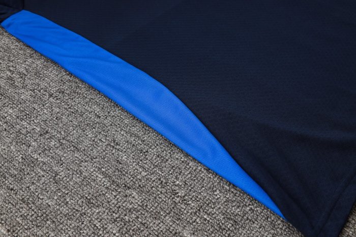 Olympique de Marseille 24-25 Semi-Zip Jacket Player Version Navy Blue - 图片 6
