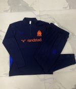 Olympique de Marseille 24-25 Semi-Zip Jacket Player Version Navy Blue - 图片 9