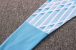 Olympique de Marseille 2021 Light Blue Long Zipper Jacket - 图片 5