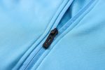 Olympique de Marseille 2021 Light Blue Long Zipper Jacket - 图片 6