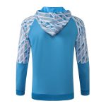Olympique de Marseille 2021 Light Blue Long Zipper Jacket - 图片 8