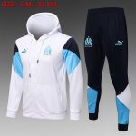 Olympique de Marseille 21-22 Long Zip Jacket White
