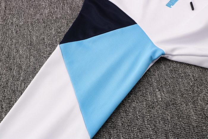 Olympique de Marseille 21-22 Long Zip Jacket White - 图片 5
