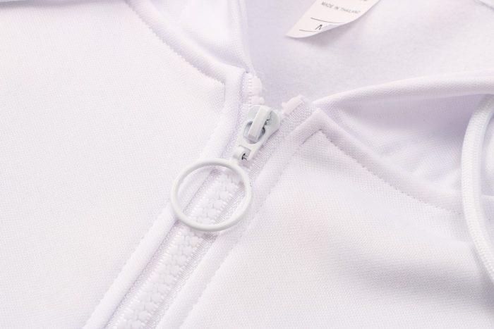 Olympique de Marseille 21-22 Long Zip Jacket White - 图片 6
