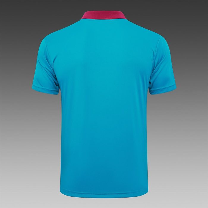 Paris Saint-Germain 24-25 Polo Shirt Lake Blue - 图片 7