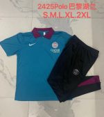 Paris Saint-Germain 24-25 Polo Shirt Lake Blue - 图片 9