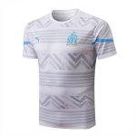 Olympique de Marseille 2022-23 White Short Sleeve Training Set with 5-Inch Shorts - 图片 4