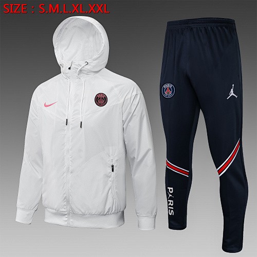 Nike Paris Saint-Germain 21-22 White Windbreaker