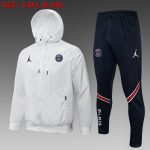 PSG 21-22 Jordan Windbreaker White - 图片 2