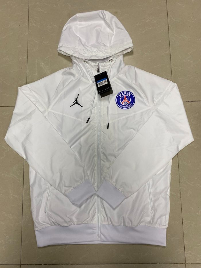 PSG 21-22 Jordan Windbreaker White - 图片 3