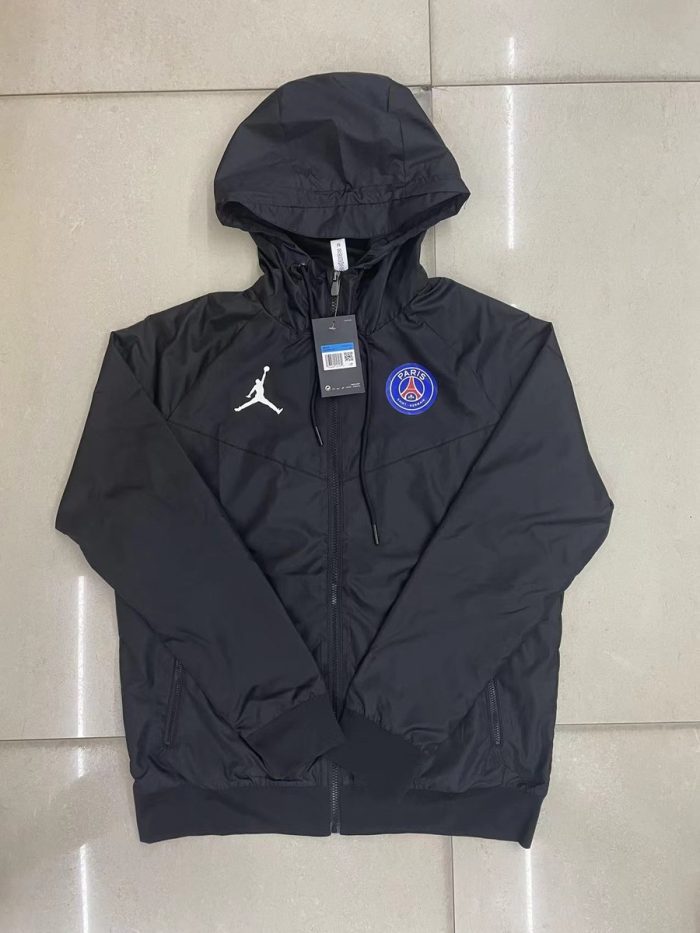 PSG 22/23 Jordan Black Windbreaker - 图片 9