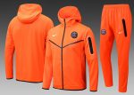 PSG 22/23 Orange Long Zip Jacket with Hood