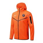 PSG 22/23 Orange Long Zip Jacket with Hood - 图片 8