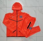 PSG 22/23 Orange Long Zip Jacket with Hood - 图片 9