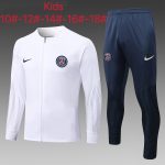 PSG 2022/23 White Kids Long Zipper Jacket - 图片 2