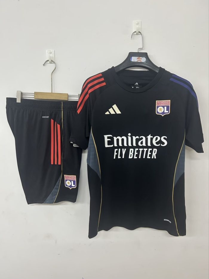 Olympique Lyonnais 25/26 Training Jersey Black - 图片 2