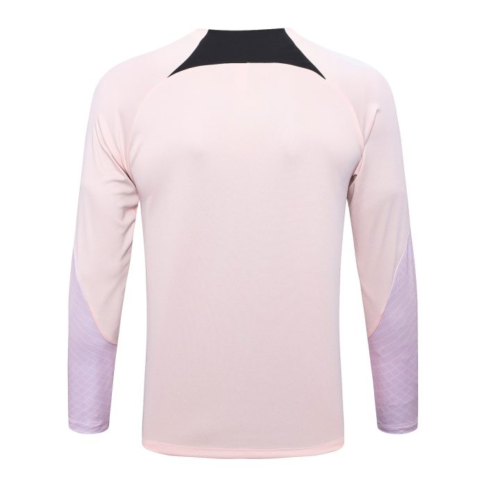 PSG 22-23 Pink Half-Zip Jacket - 图片 3