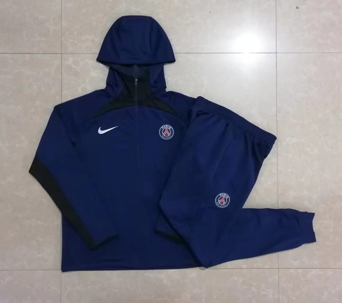 PSG 22/23 Long Zip Jacket Blue - 图片 9