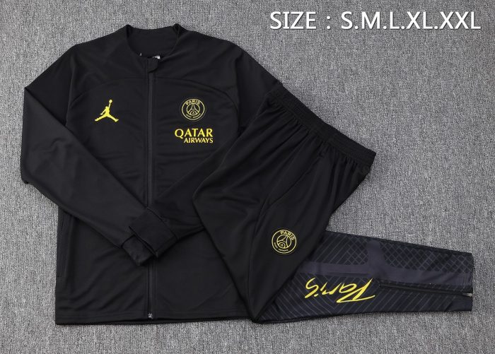 PSG 23-24 Long Zipper Jacket Black - 图片 6