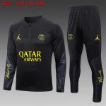 PSG 23-24 Jordan Black Half-Zip Jacket