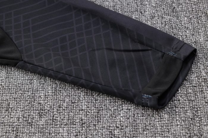 PSG 23-24 Jordan Black Half-Zip Jacket - 图片 4