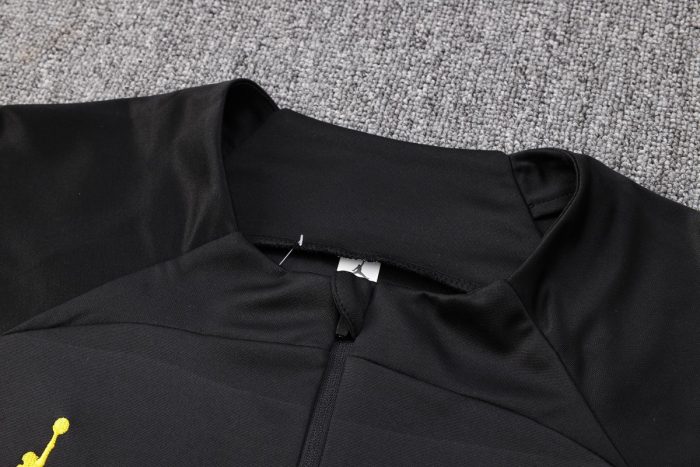 PSG 23-24 Jordan Black Half-Zip Jacket - 图片 6